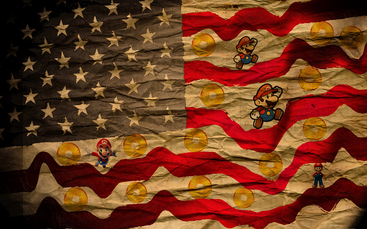 美国国旗五十颗星恶搞图片