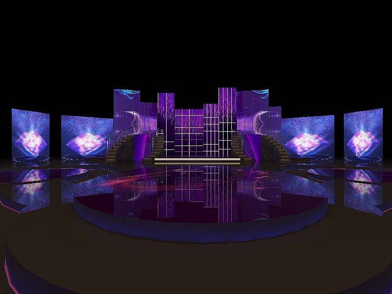 舞台3dsmax全景图（图ZMTYwODQwNzUy） - 舞台美术 - 站酷设计师打咏春的田鸡原创素材 - 站酷ZCOOL