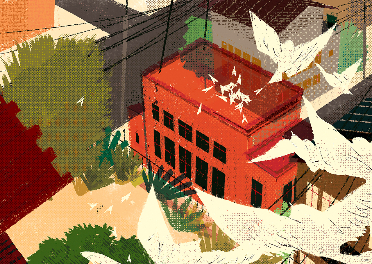 曹文轩2019新作品《草鞋湾》商插（图ZMTY5NjA3NDg0） - 商业插画 - 站酷设计师杨一是在博洛尼亚原创素材 - 站酷ZCOOL