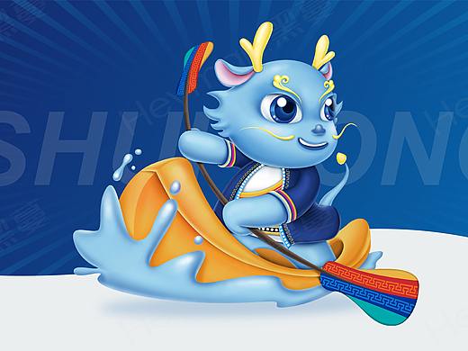 Heyman黑蔓出品-中国怒江皮划艇野水世界杯吉祥物设计