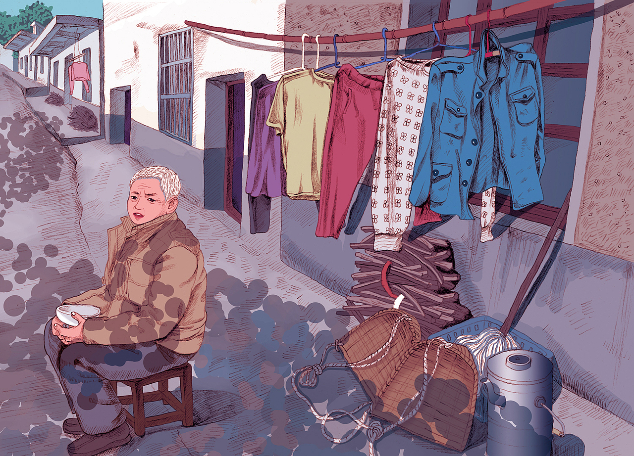 老家房前（圖ZMTYwMTgxNTQ0） - 繪本 - 站酷設(shè)計師立羽Damon原創(chuàng)素材 - 站酷ZCOOL