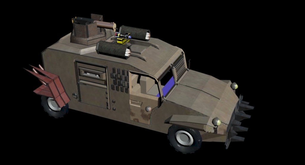 狂暴改装车3d建模