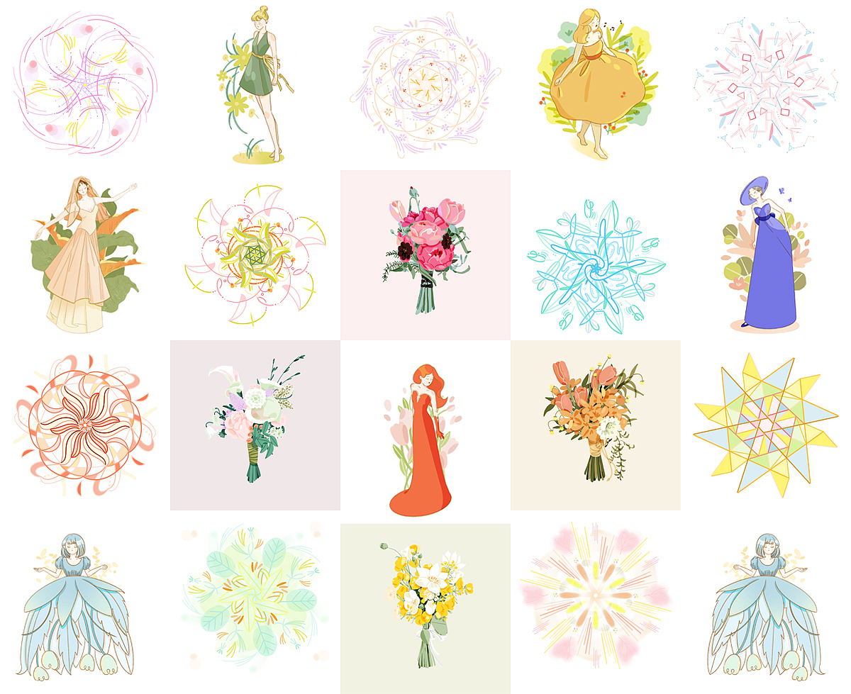 Procreate绘画小练习（20/20）（图ZMTY4NDk0Mzgw） - 创作习作 - 站酷设计师宝贝袈裟原创素材 - 站酷ZCOOL