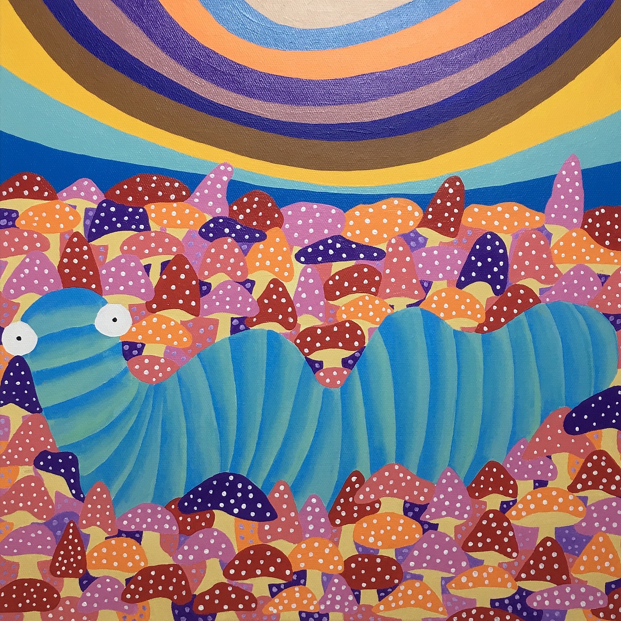 《大毒虫》
布面丙烯<br>50×50cm<br>