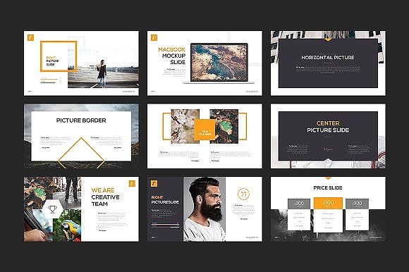 简约大气时尚杂志大图展示风格PPT模板2种配色主题（图ZMTQwNzI2OTE2） - PPT/Keynote - 站酷设计师爱晴天原创素材 - 站酷ZCOOL