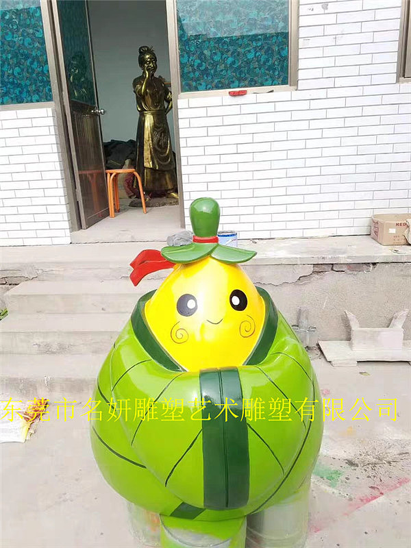 浓情五月端午香肉粽子模型雕像摆件助力商场超市引流