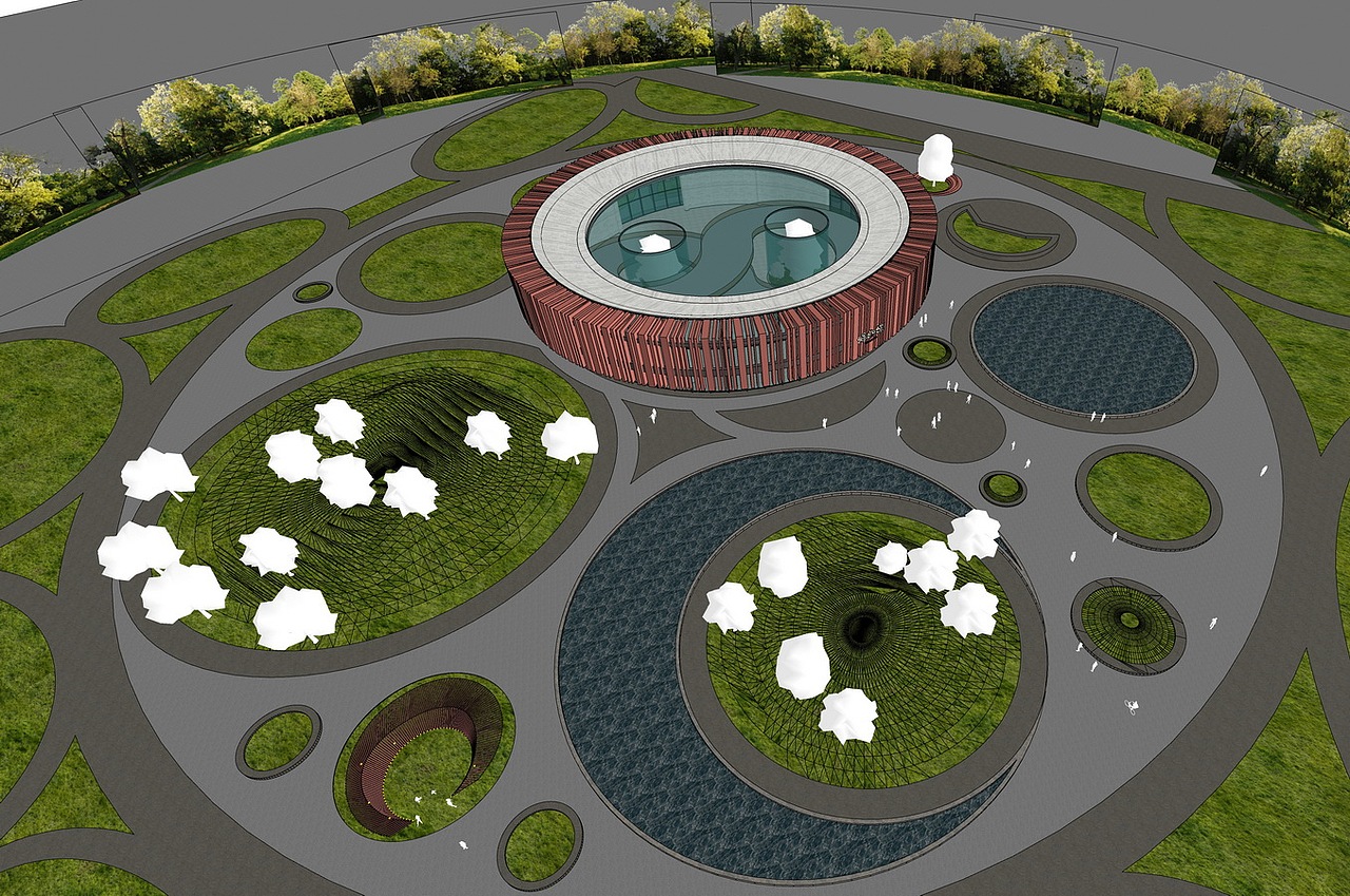 圆形博物馆SU模型下载（图ZMjgwMDY5ODA0） - 建筑设计 - 站酷设计师素模网原创素材 - 站酷ZCOOL
