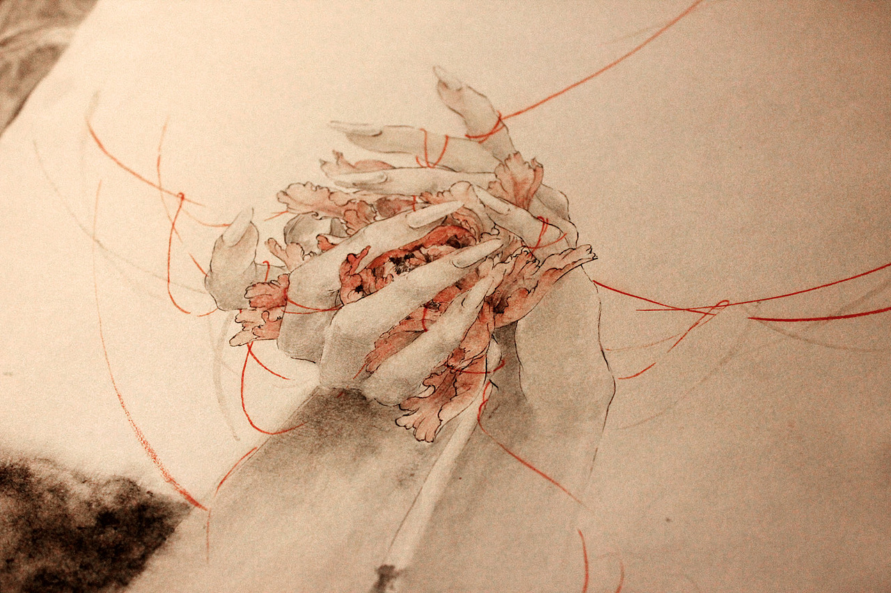 【手绘练习】彼川风嚣卷寒花···