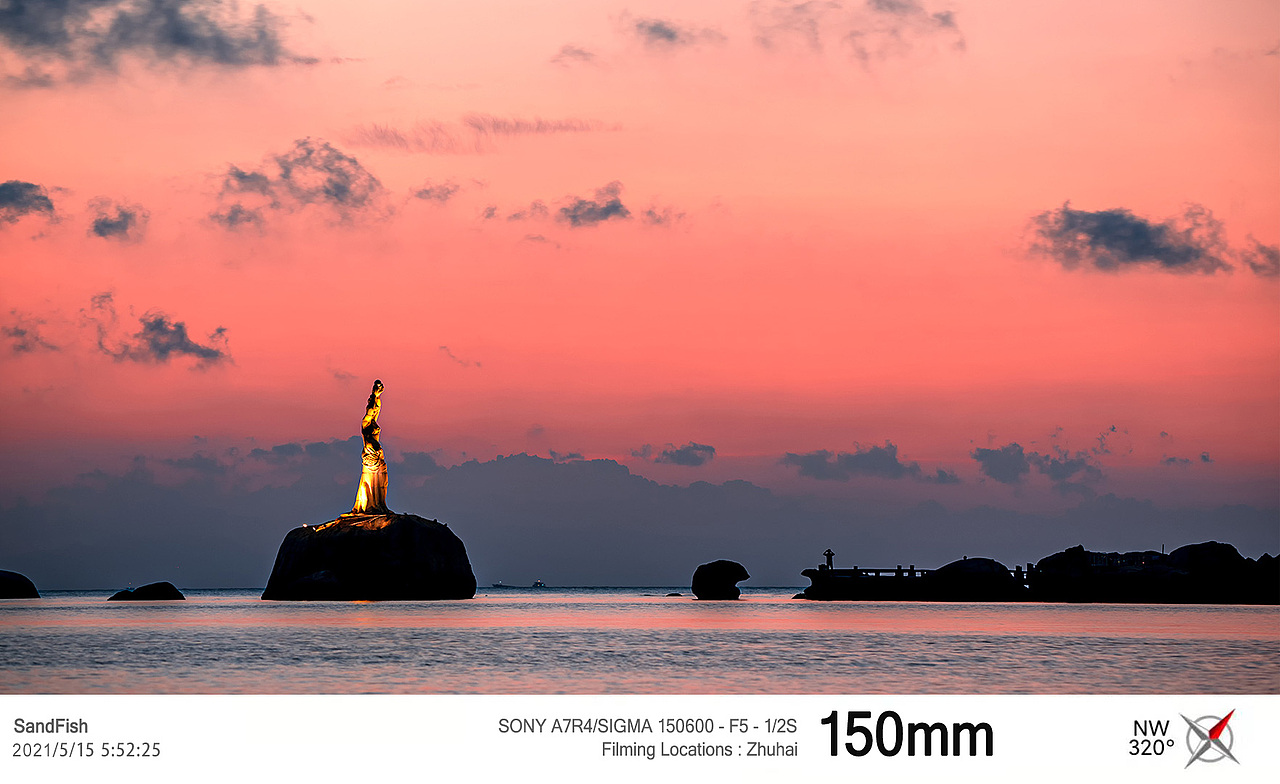 香炉湾晨曦2021.5.15（图ZMjU5NjU0MzMy） - 风光摄影 - 站酷设计师拿铁生椰原创素材 - 站酷ZCOOL