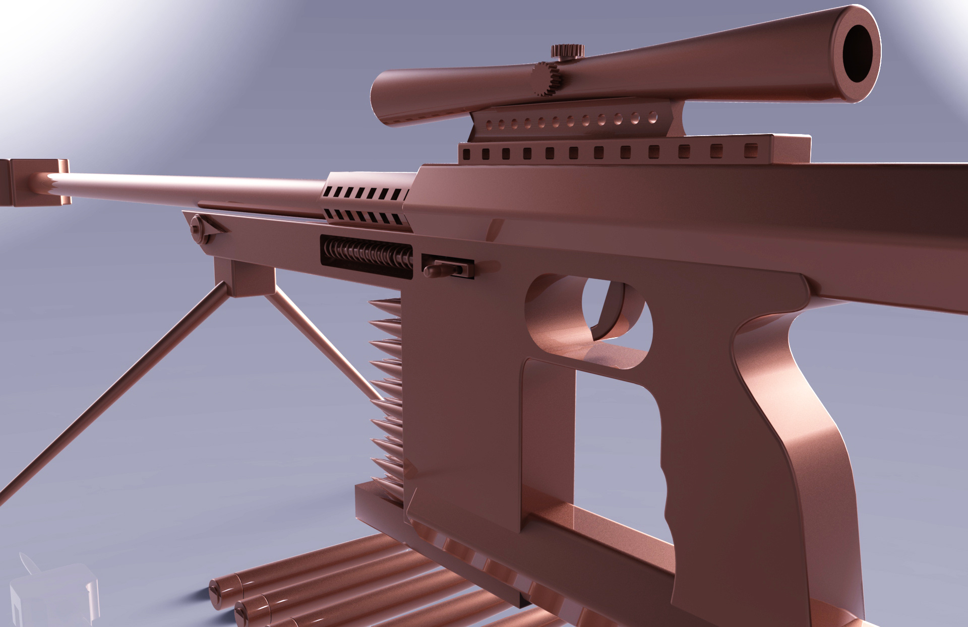次世代 PBR ppsh-41冲锋枪 波波沙冲锋枪 自动枪 PPSh41 一战 二战 写实枪械 手枪-cg模型免费下载-CG99