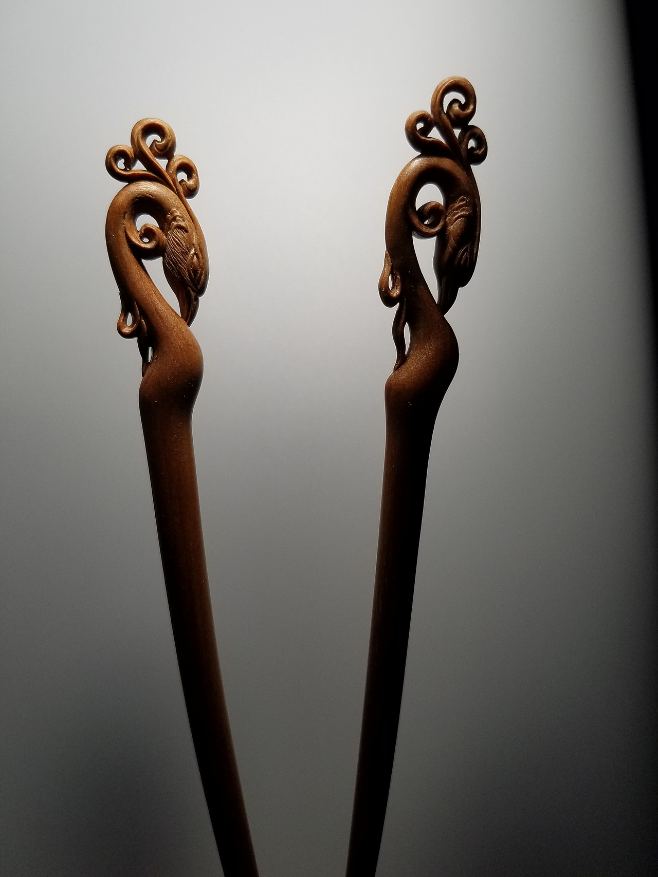 檀香鳳首簪＆茶針（圖ZNzg0NTEzOTY=） - 首飾設(shè)計(jì) - 站酷設(shè)計(jì)師文心雕蟲原創(chuàng)素材 - 站酷ZCOOL