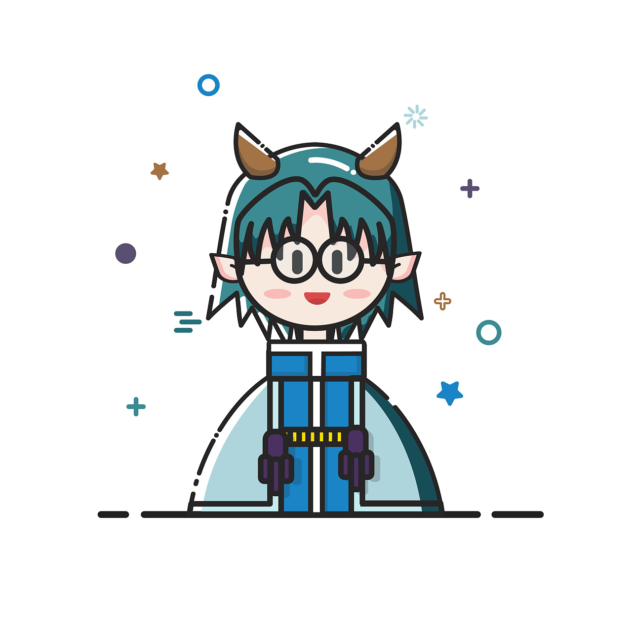 mbe风格动漫人物练习 - 原创作品 - 站酷(zcool)