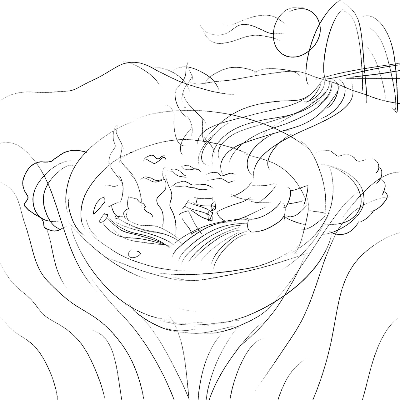 美食插画线稿与上色（图ZMjY1NDI5Mzk2） - 创作习作 - 站酷设计师大画菠萝原创素材 - 站酷ZCOOL