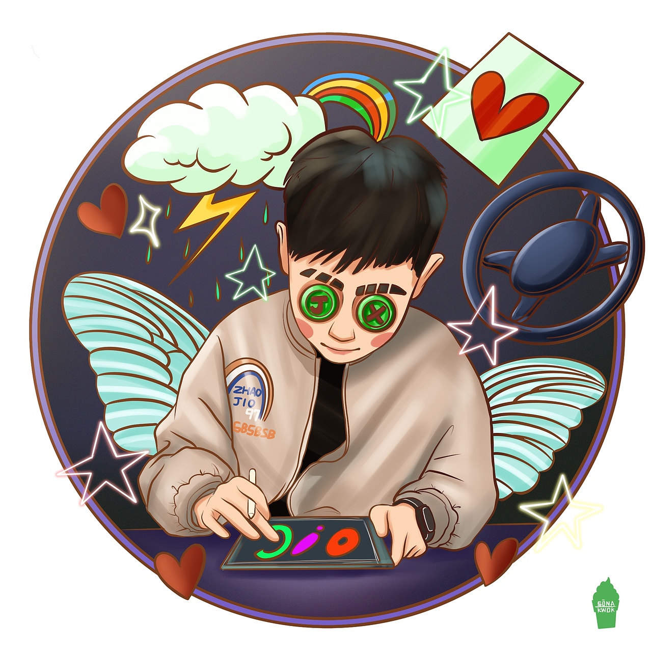 🔘纽扣头像（图ZMjUxMjYzMTYw） - 艺术插画 - 站酷设计师五颜六色滴乌鸦原创素材 - 站酷ZCOOL