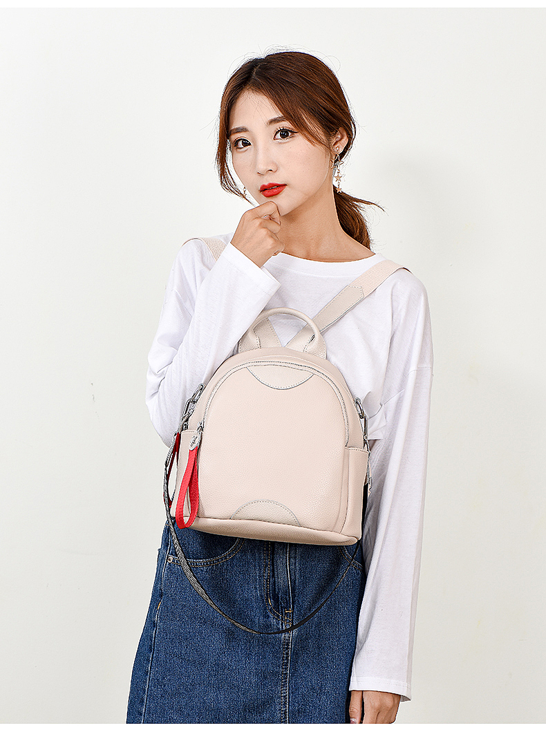 【点石爵色】双肩背案例A展示实拍模特