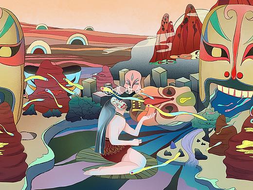 插画包装（瓶子）（个人主页-ZNDQ2NDk2NzY=） - 商业插画 - 站酷设计师基因金原创素材 - 站酷ZCOOL