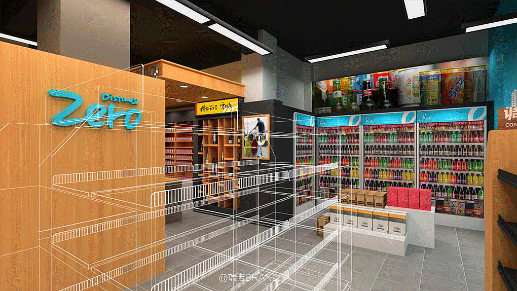 零居超市（图ZMjQ4NTMwMTI4） - 商业空间设计 - 站酷设计师瑞诺BRAND原创素材 - 站酷ZCOOL