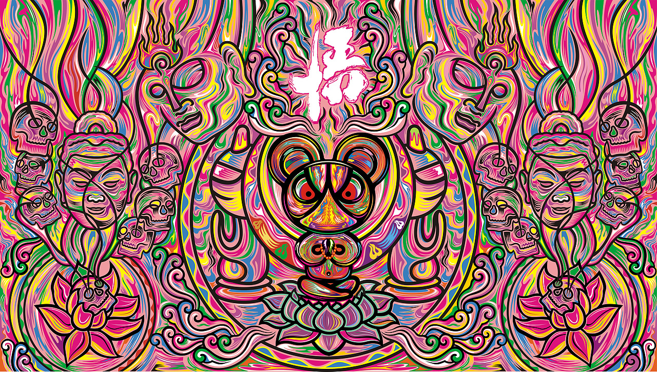 悟（图ZMjgzMTMzMDg0） - 新锐潮流插画 - 站酷设计师李齊飛原创素材 - 站酷ZCOOL