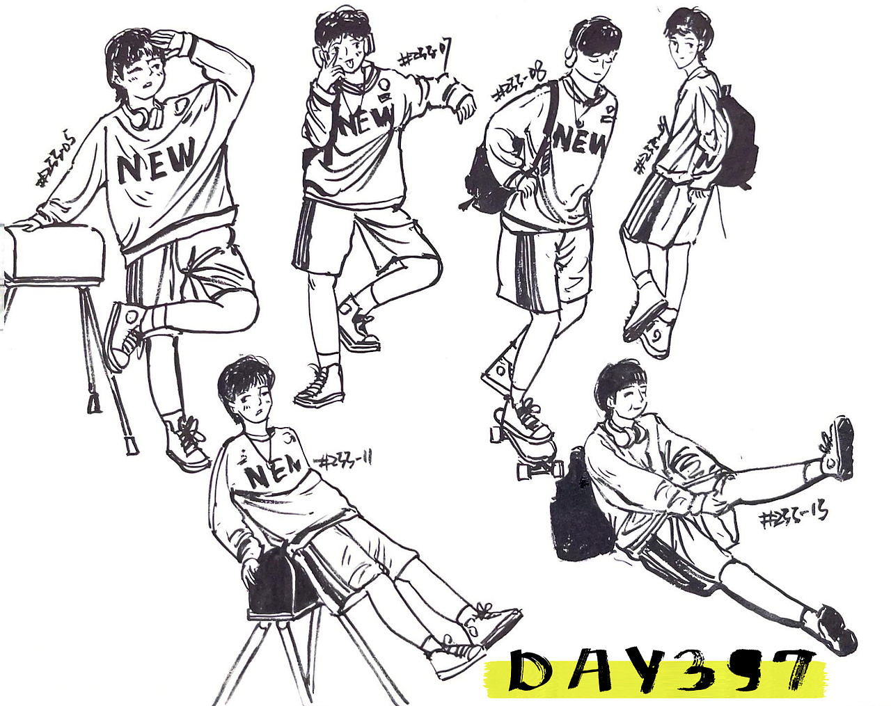 速写60天挑战第七次2023年9月到10月