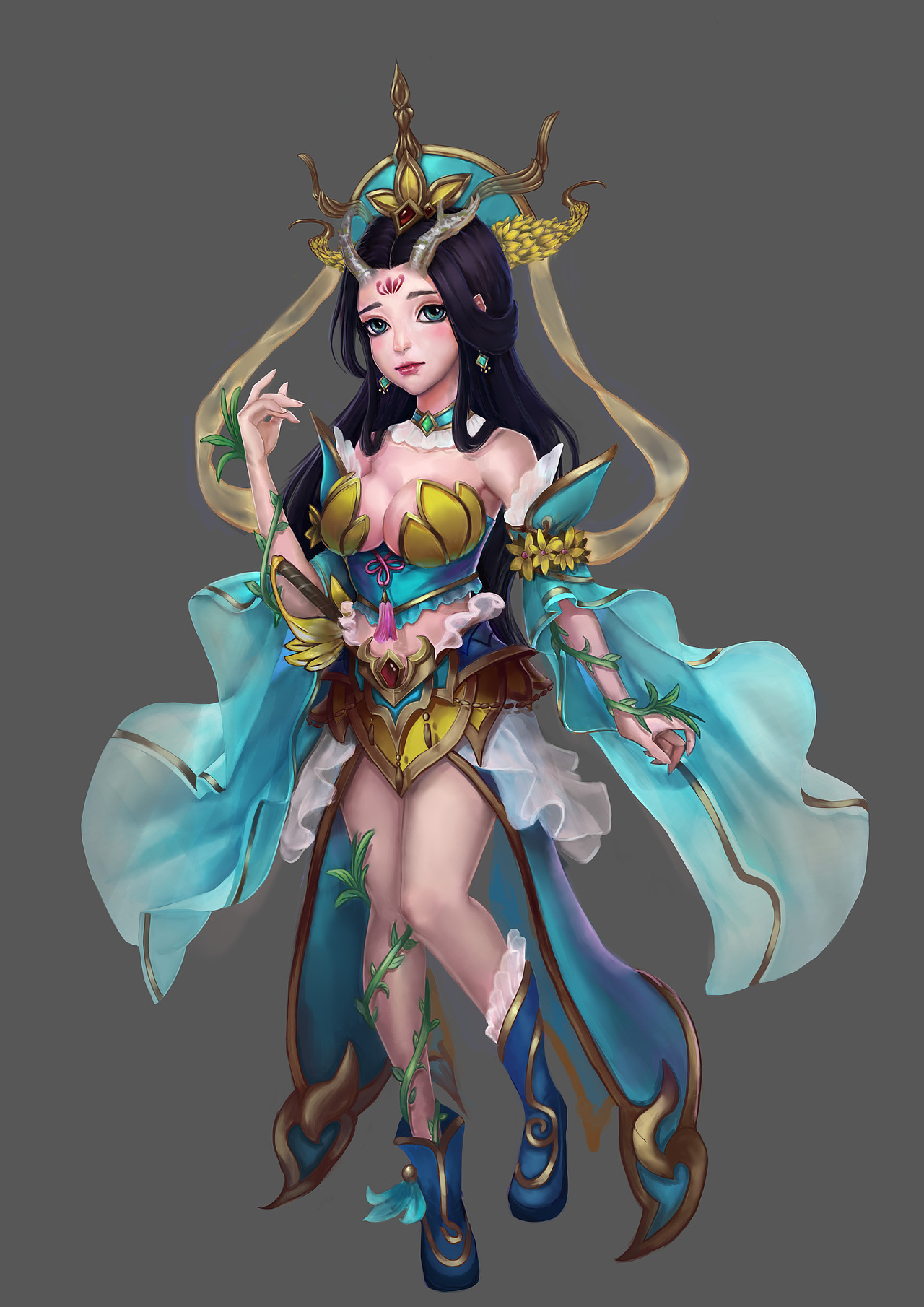 青龍公主（圖ZNjk3OTIzNjQ=） - 游戲原畫 - 站酷設(shè)計(jì)師錫斗原創(chuàng)素材 - 站酷ZCOOL