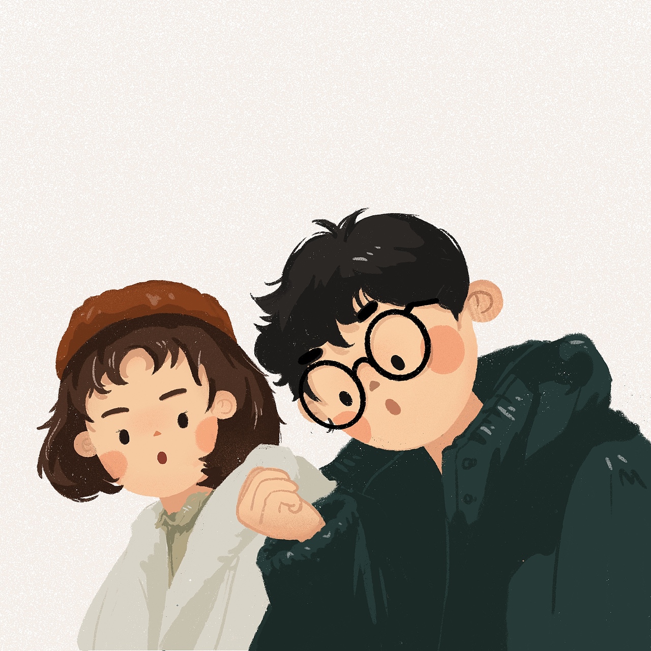 we are👩‍❤️‍👨（图ZMTk2MTU1MDcy） - 儿童插画 - 站酷设计师Clannadliu原创素材 - 站酷ZCOOL