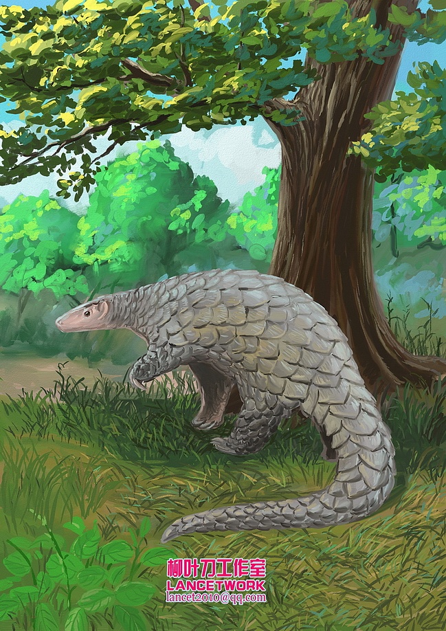 油画风格动物插画