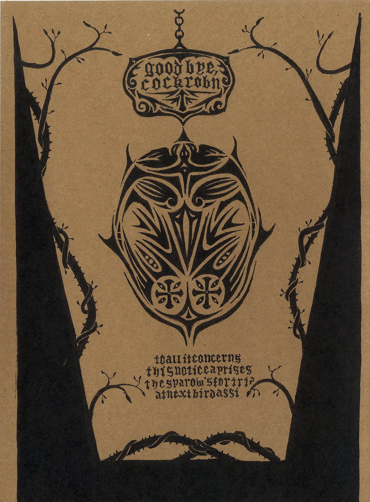 牛皮纸手绘插画