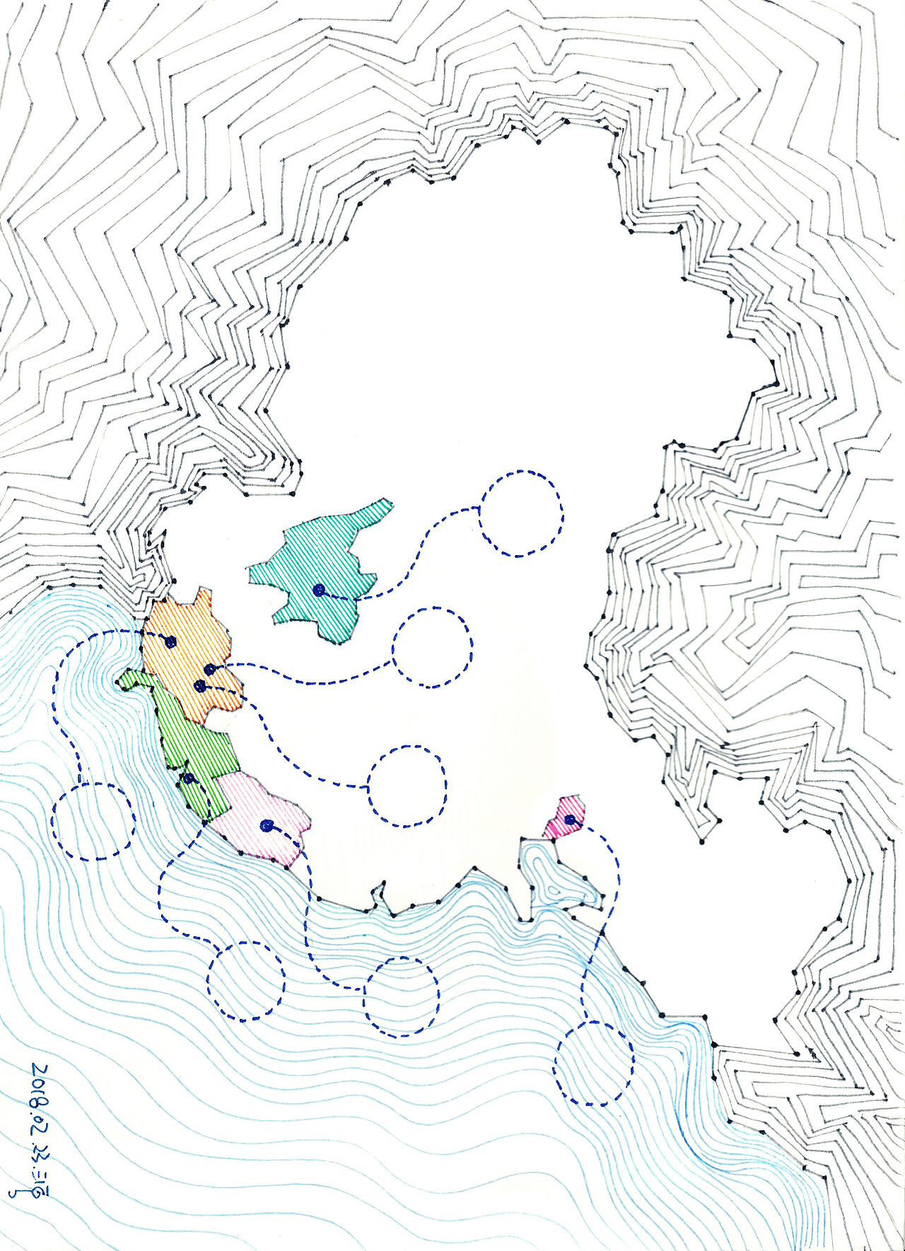 几个好友分布图