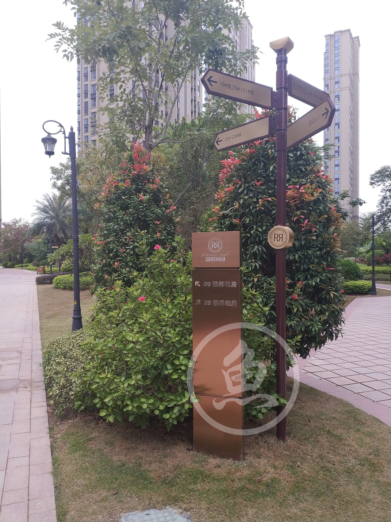 漳州 国贸润园小区导视标识(二期)规划设计制作案例