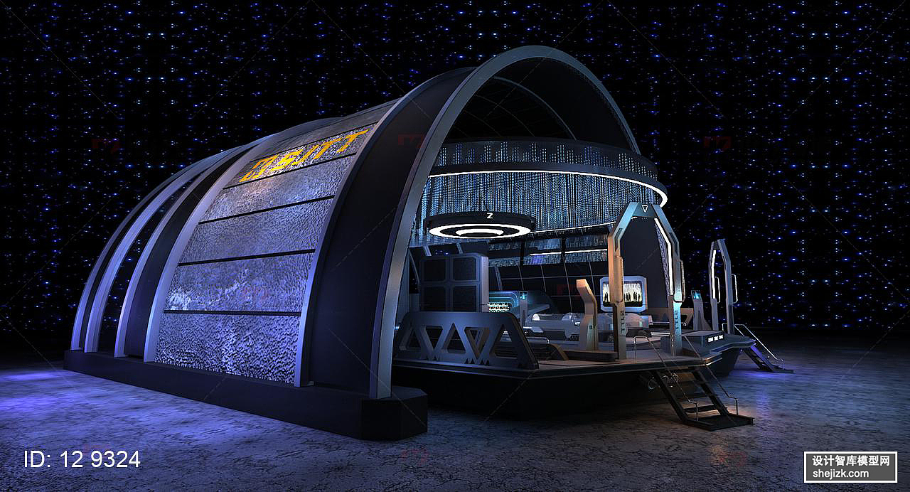 科技太空舱美陈快闪店重金属科幻设计