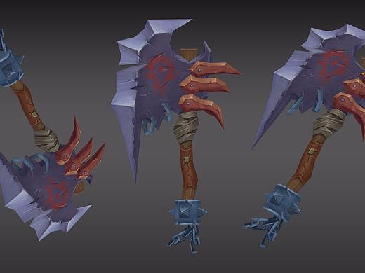 游戲模型練習(xí)5：石斧（個(gè)人主頁(yè)-ZMjcyNzg3MTY=） - 其他三維 - 站酷設(shè)計(jì)師兩只手一起來(lái)原創(chuàng)素材 - 站酷ZCOOL