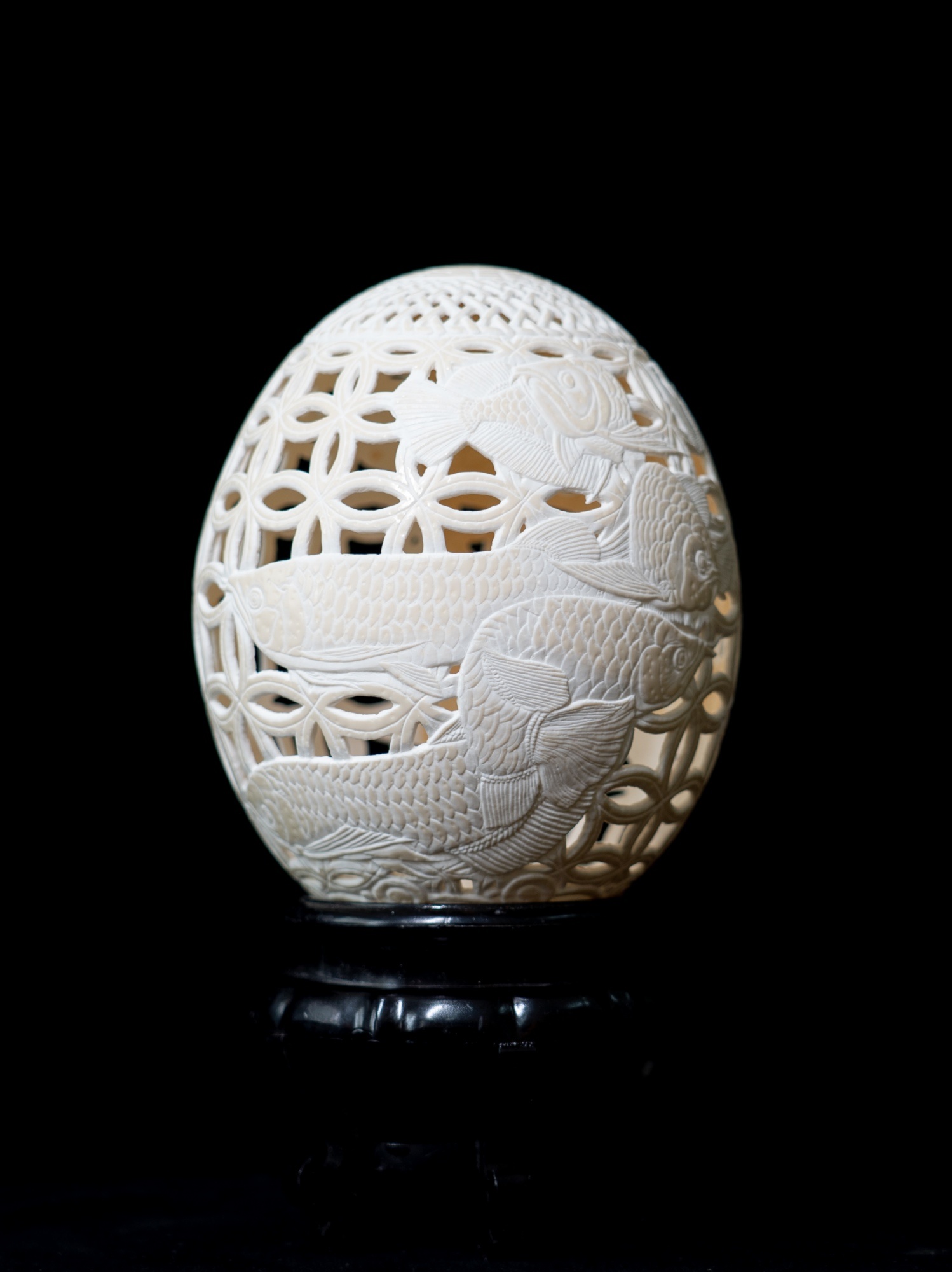 《九龙图》鸵鸟蛋雕|手工艺|工艺品设计|金园春 - 原创作品 - 站酷 (z