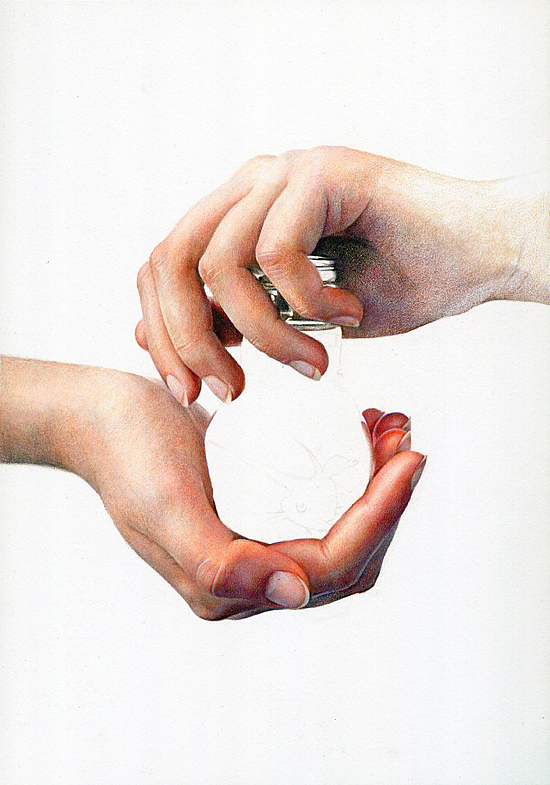 油性彩铅-《守与困》-XL（图ZMTM1ODcyODA=） - 绘画 - 站酷设计师祥雷原创素材 - 站酷ZCOOL