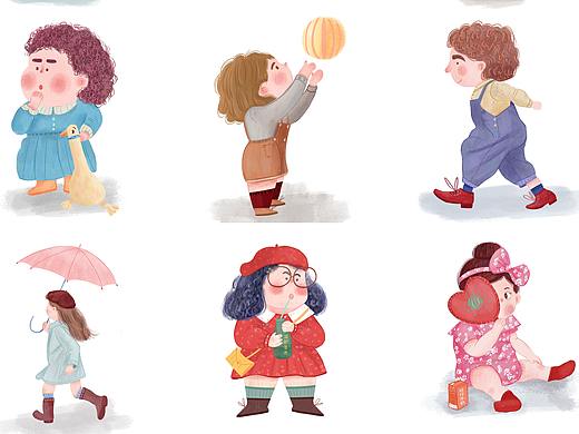 100個治愈小人-第三個九宮格（個人主頁-ZNTI3NDQ4NDQ=） - 兒童插畫 - 站酷設(shè)計師大喬6666原創(chuàng)素材 - 站酷ZCOOL