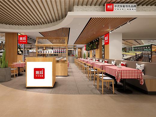 郑州中式快餐厅装修设计公司案例