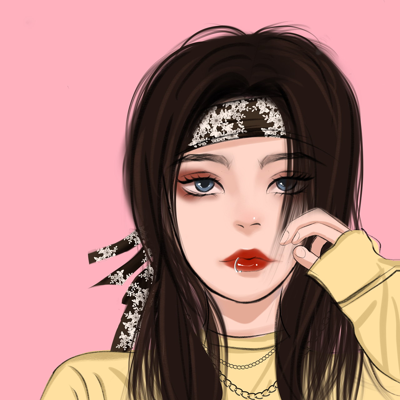 手绘头像|插画|艺术插画|z12699643 - 原创作品 - 站酷 (zcool)