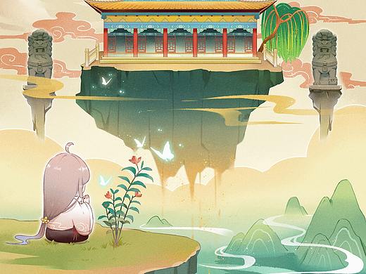 禅修少女（个人主页-ZNDc5MjI0MDA=） - 创作习作 - 站酷设计师南方喵族呐原创素材 - 站酷ZCOOL