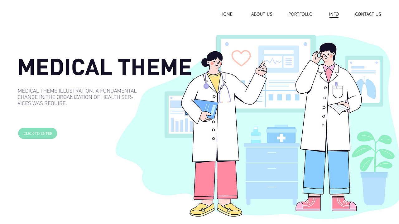 扁平人物插画系统系列