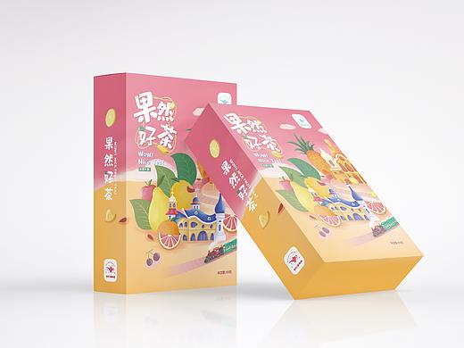 果然好茶外包装插画
