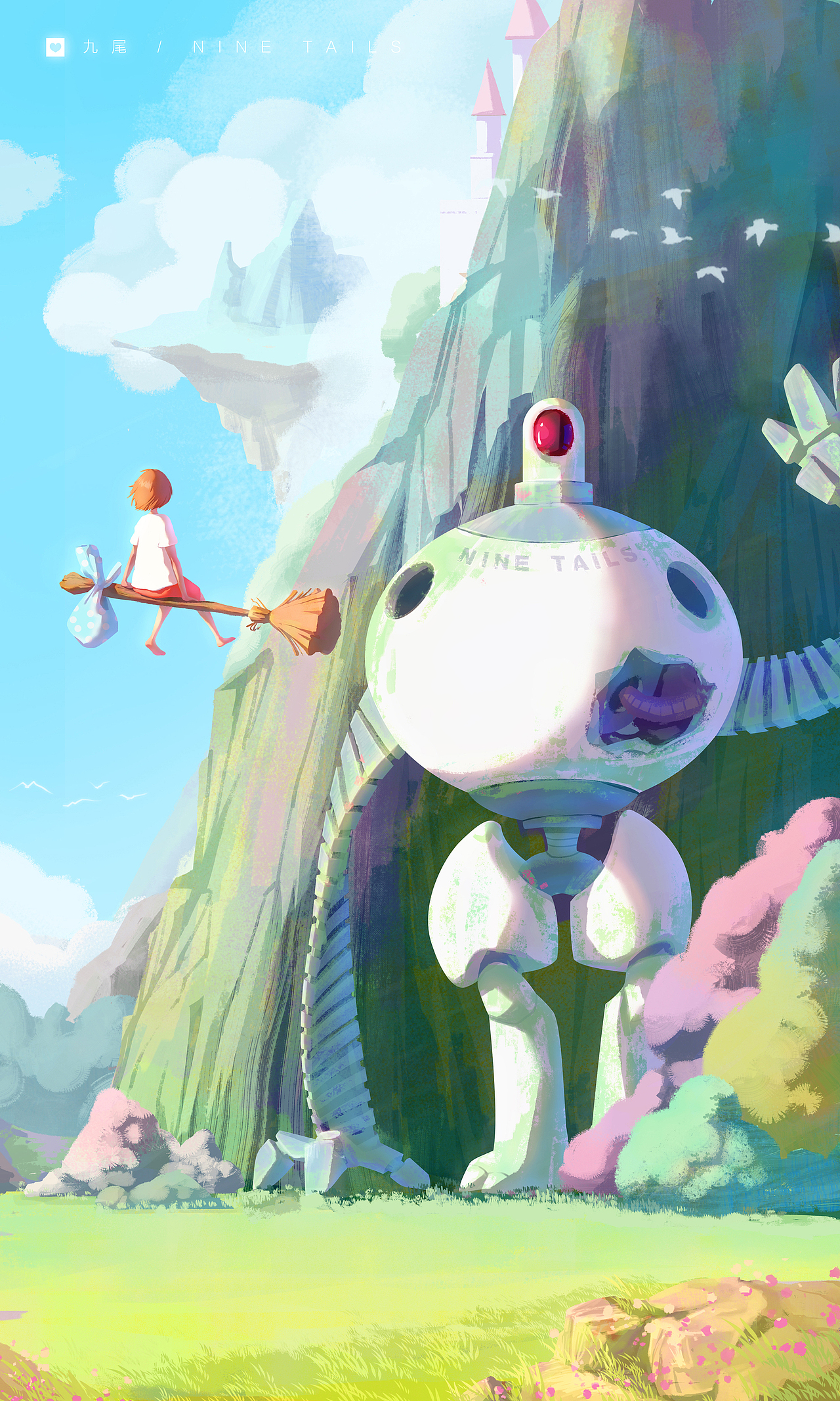 九尾 - 理想国（图ZMTY2MDI3Nzg4） - 商业插画 - 站酷设计师九尾_原创素材 - 站酷ZCOOL