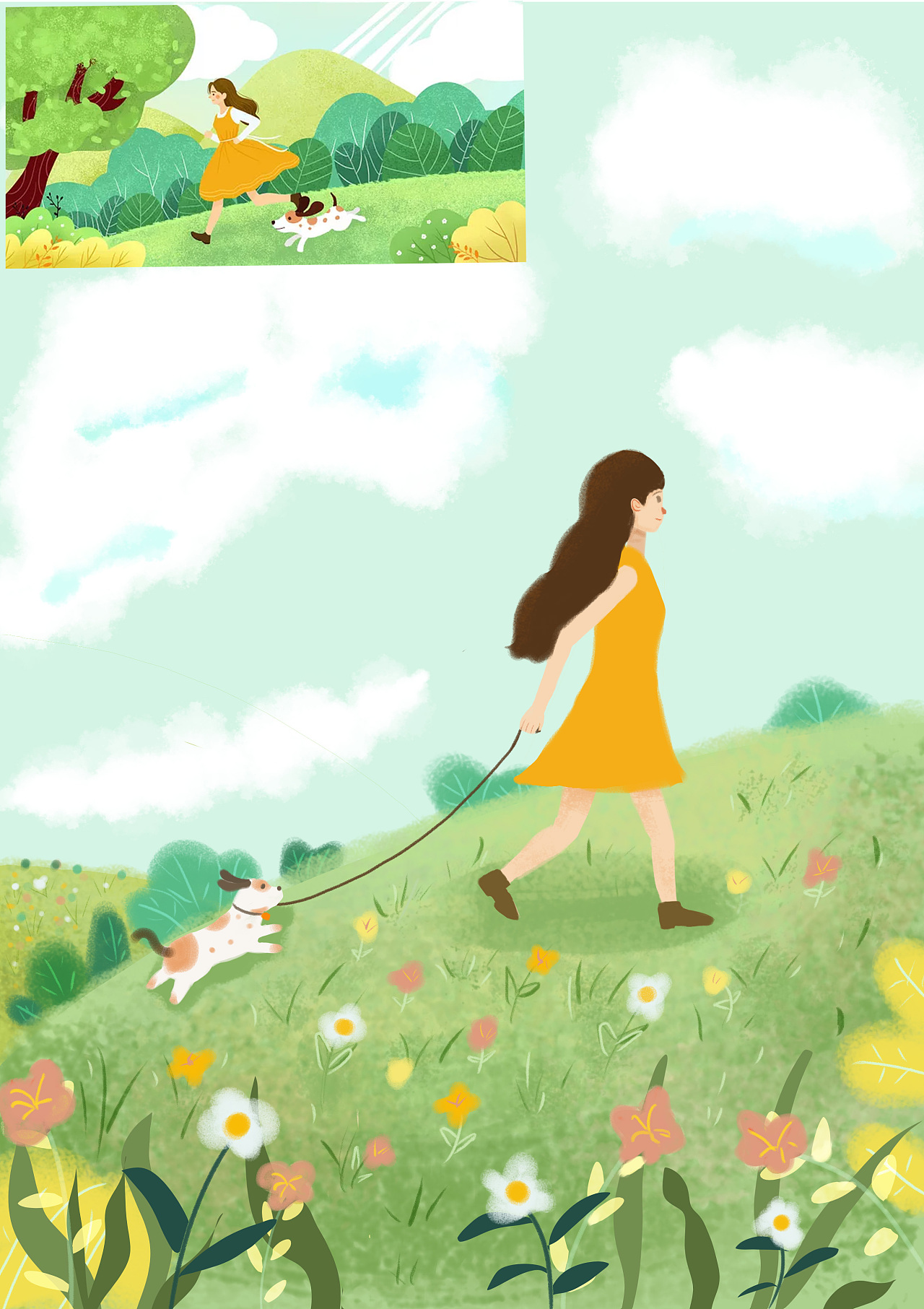 半临摹一个室外小场景|插画|商业插画|l竹竹子 - 临摹作品 - 站酷