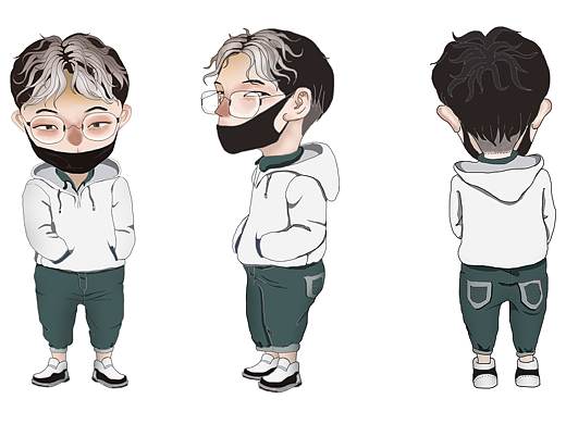 画了自己的人设