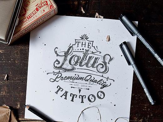 Lotus Tattoo Logo Design