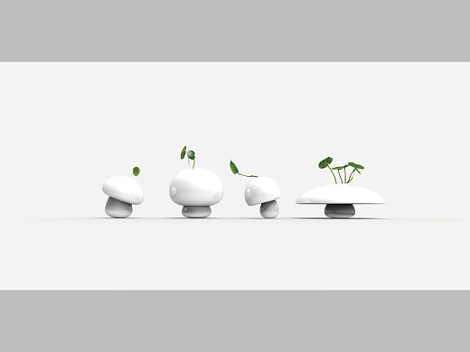 蘑菇花器