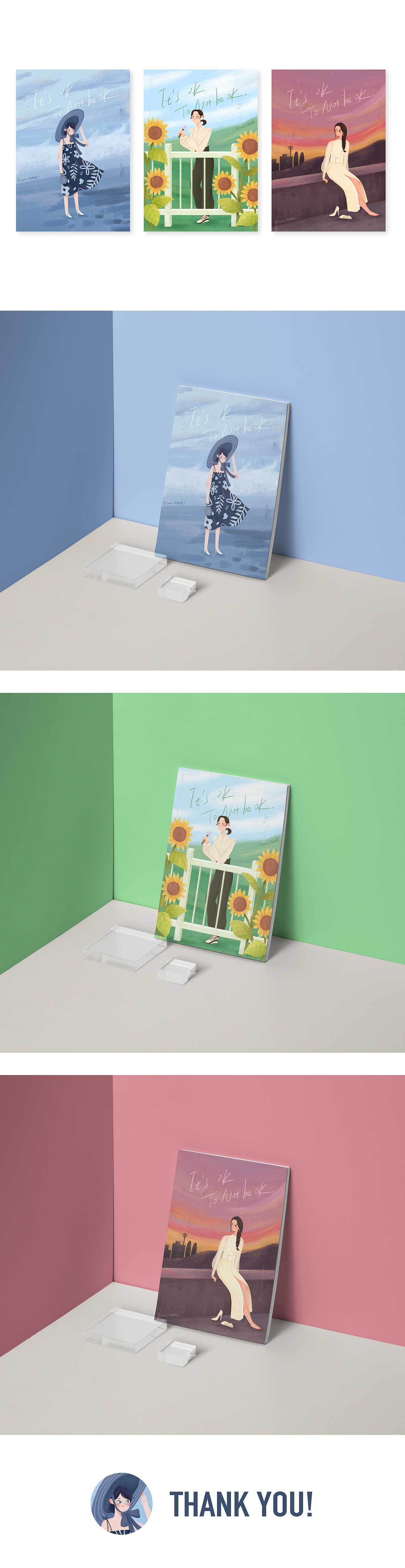 扁平插画 | 虽然是精神病但没关系（图ZMjY0NzIyMzQ0） - 创作习作 - 站酷设计师栾雨Luna原创素材 - 站酷ZCOOL