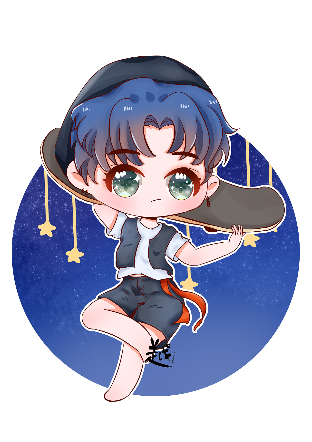 【王一博】反举滑板