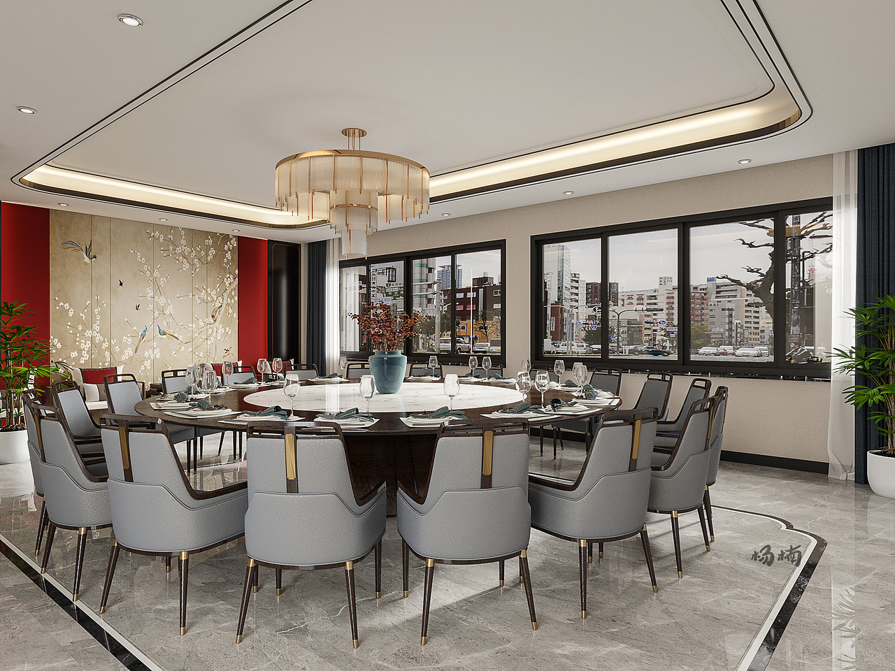 新中式餐饮空间，尽显新东方人文艺术气质与底蕴！