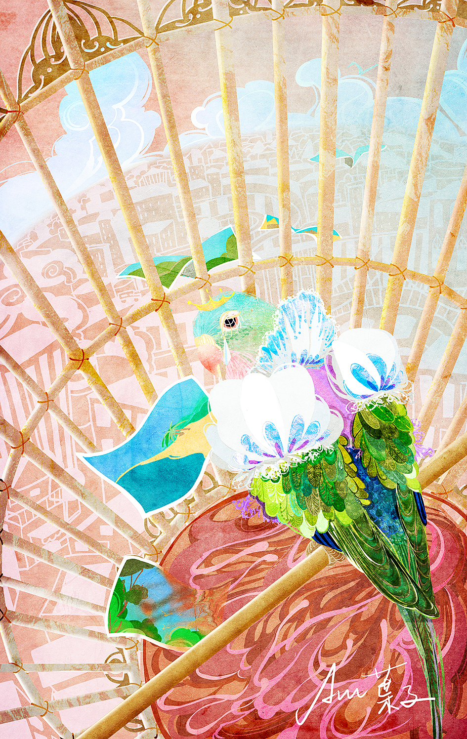 《梦十五境》作品合集（图ZMjAzNTI3OTI4） - 艺术插画 - 站酷设计师Ann葉子原创素材 - 站酷ZCOOL