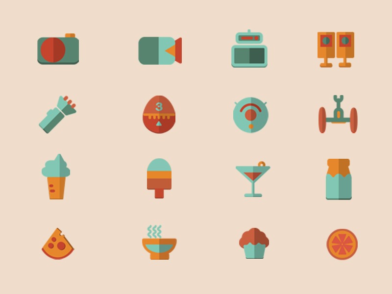 icon design 4*16 _我叫篮子里-站酷ZCOOL