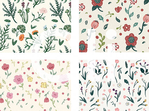 花型设计 床品图案